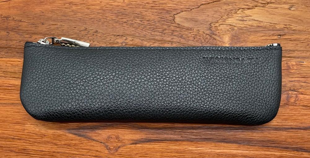 Leder Mäppchen Aris schwarz